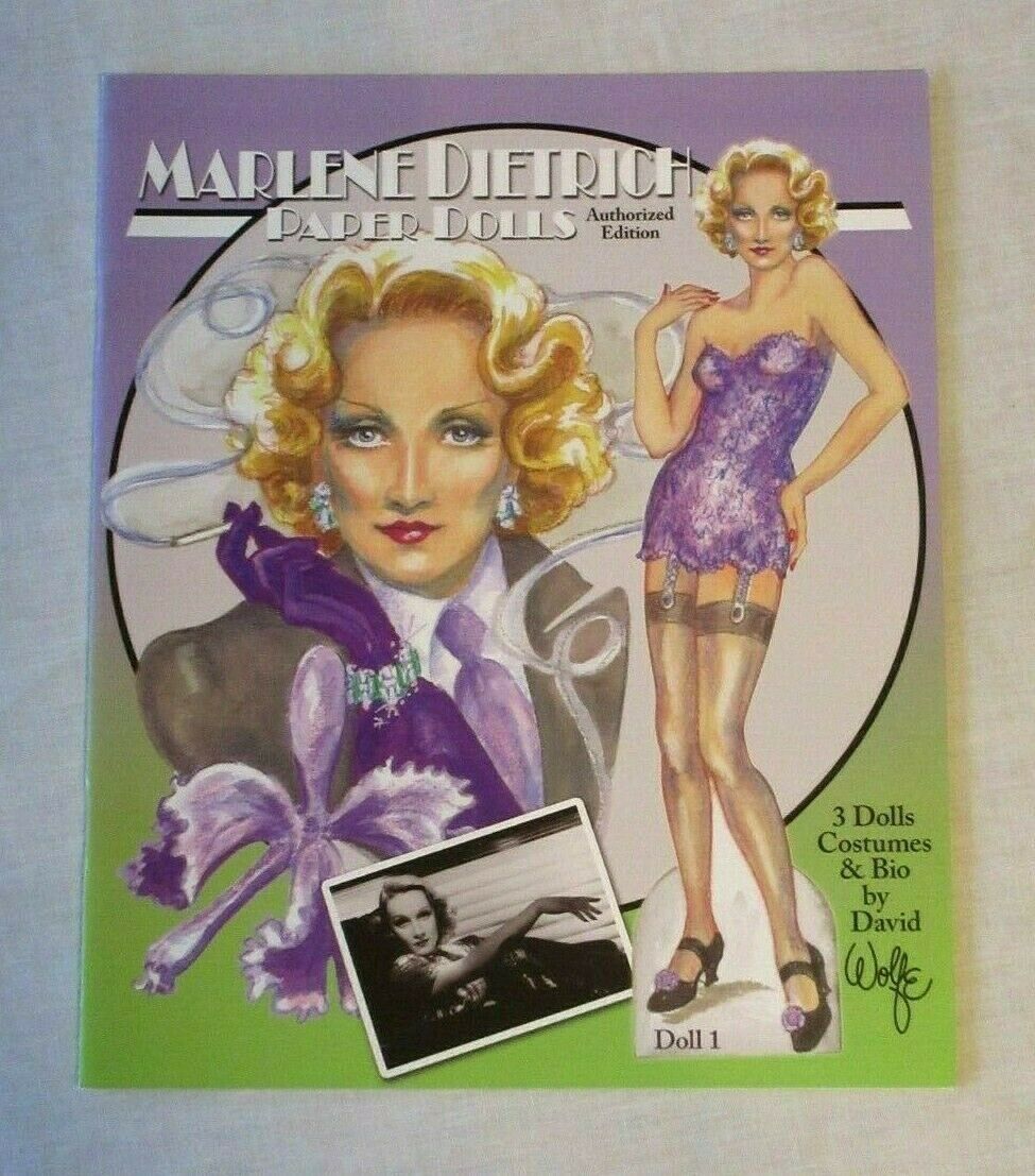 Marlene Dietrich Paper Dolls By David Wolfe Uncut 2009