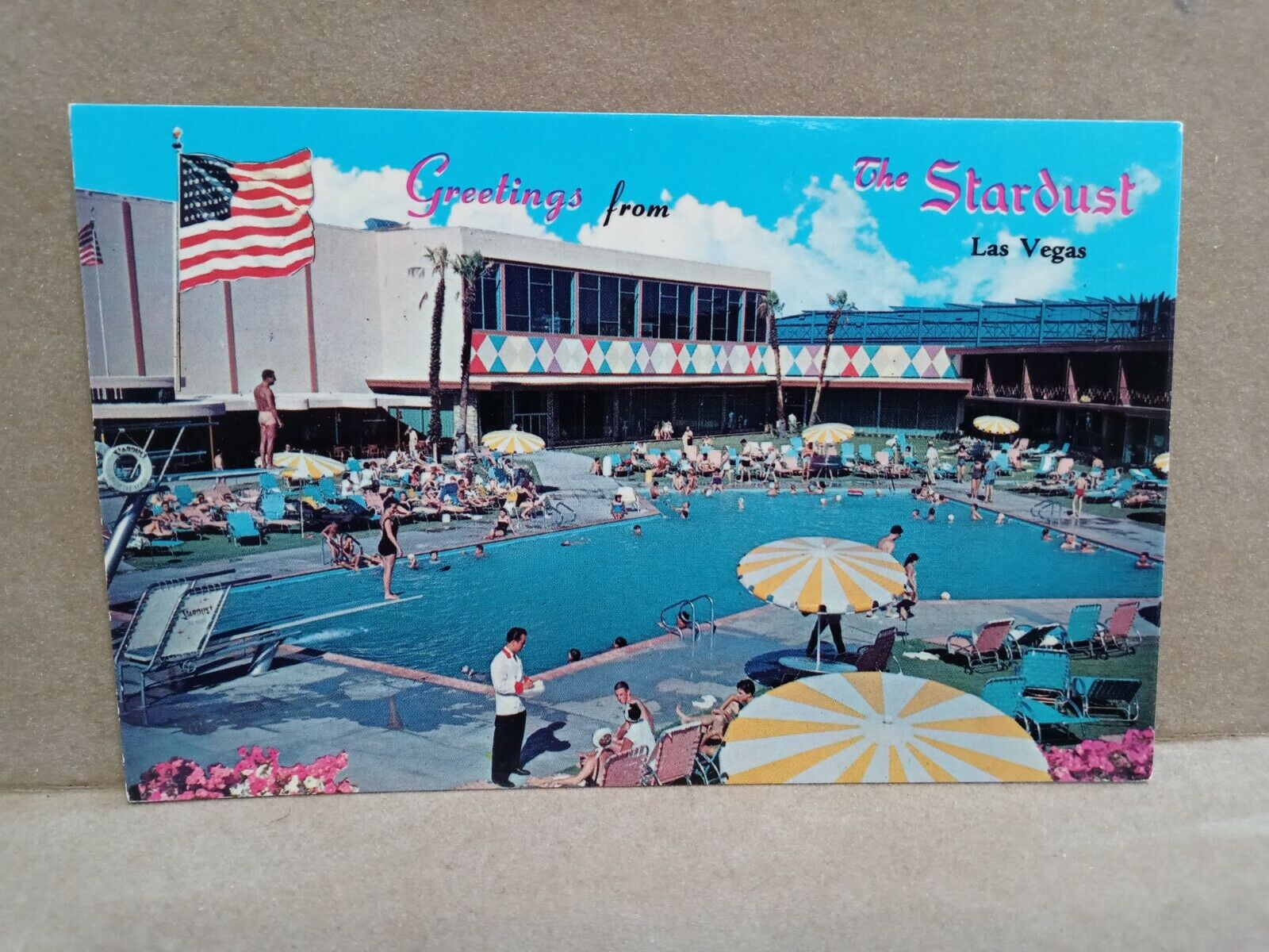 70's Las Vegas,nv Postcard **** Stardust Hotel-casino **** See Shipping Special