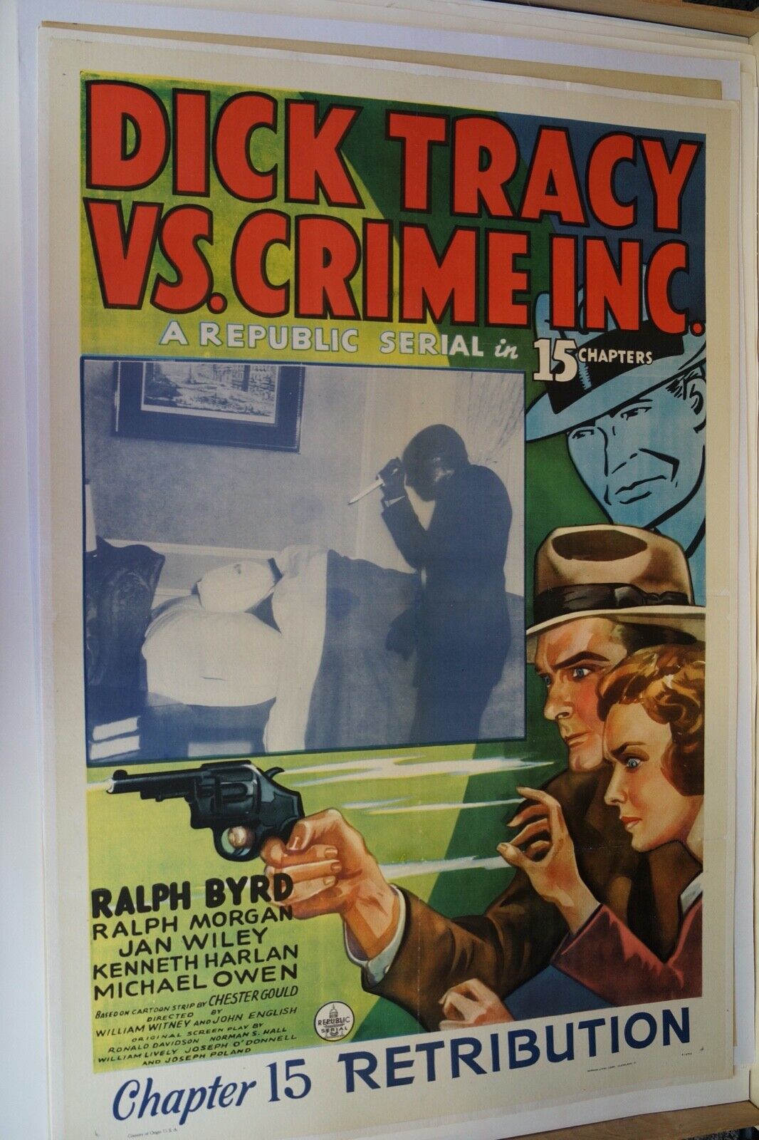 Dick Tracy Vs. Crime Inc. (republic 1941)one Sheet (27" X 41") Ch. 15 (on Linen)