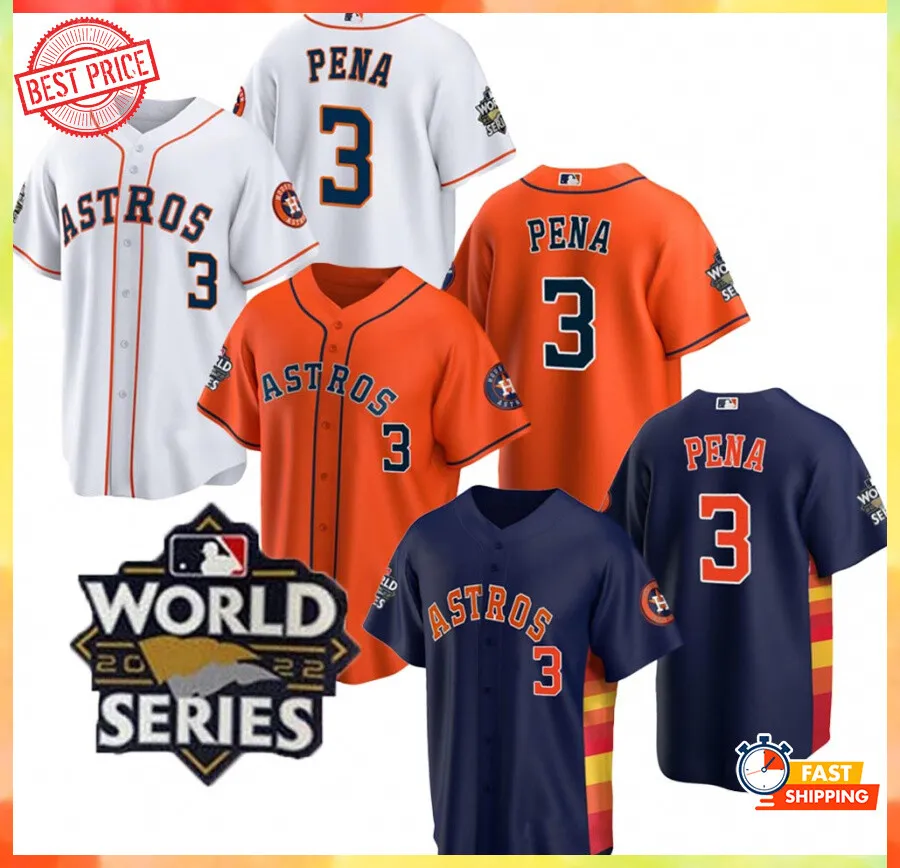 New Houston Astros Jeremy Pena 2022 World Series Baseball Shirt Jersey Fan Made