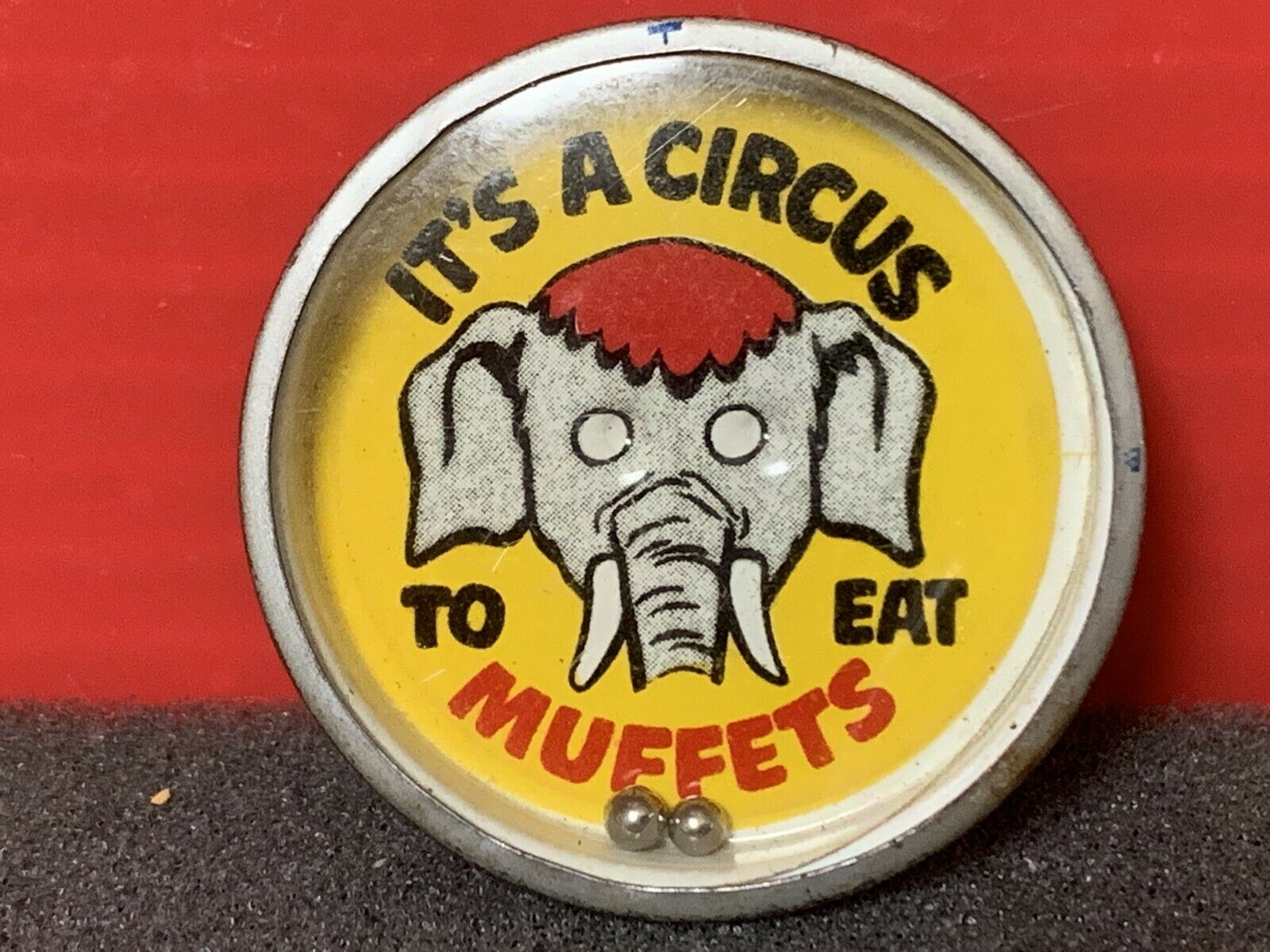 Vintage Muffets Cereal Elephant Dexterity Game "it's A Circus To Eat Muffets"
