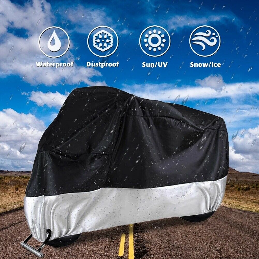 3xl Motorcycle Cover Universal For Scooter E-bikes Cruiser Bobber Cafe Racer Us