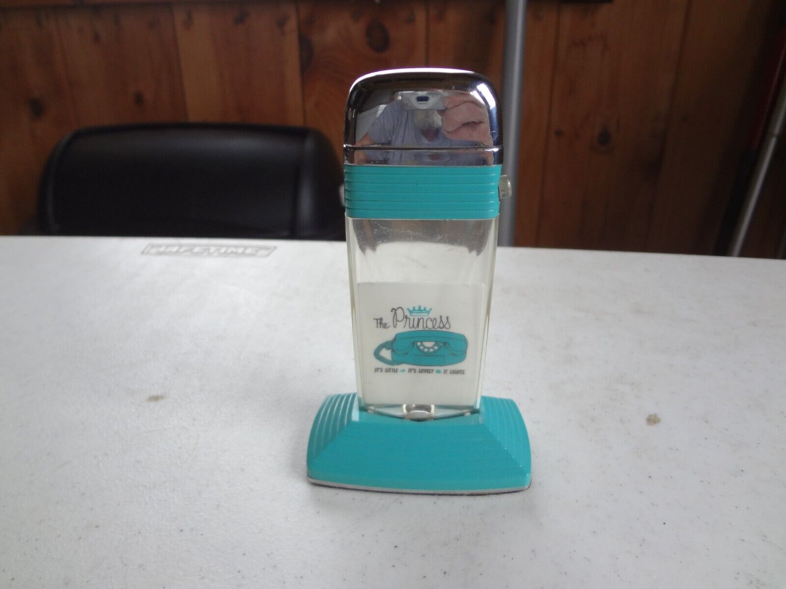 Scripto Tabletop Lighter Advertising "the Princess Telephone" New Old Stock
