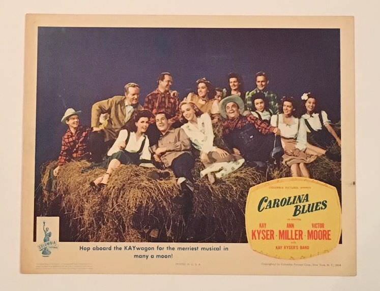 Carolina Blues Movie Poster Lobby Card Kay Kyser Ann Miller  *hollywood Posters